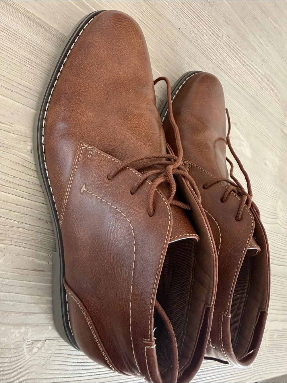 Steve Madden Men’s Brown Chukka Lace-Up Boots